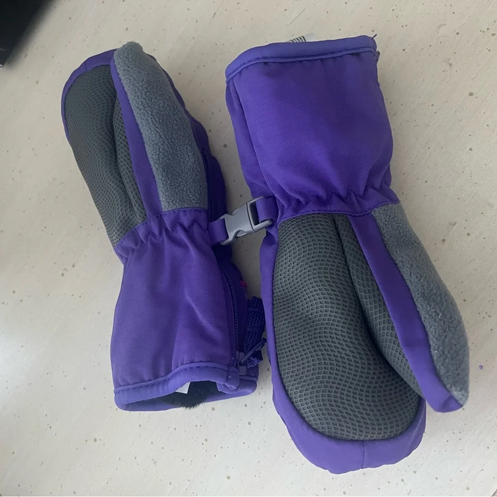 Head Purple and Pink Winter Mittens